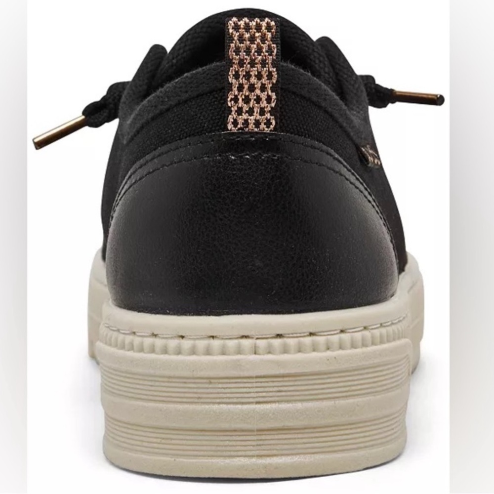 SKECHERS BLACK PLATFORM CASUAL SNEAKER - Picture 7 of 7